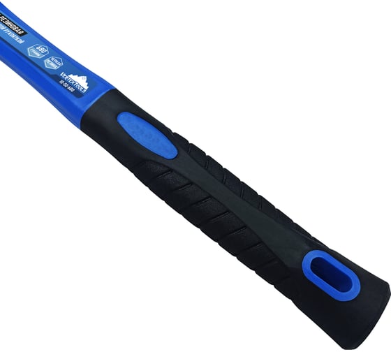Киянка vertextools 680 г, черная резина, фибергласовая рукоятка 10-50-680