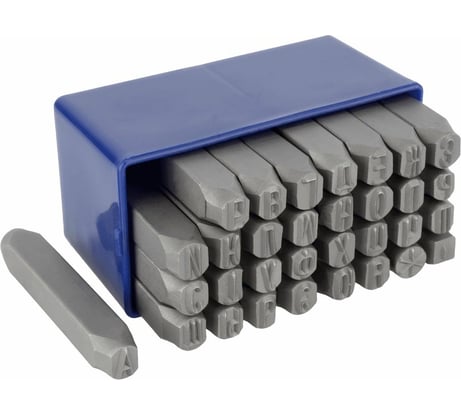 Набор стальных буквенных клейм BERIL 552008 кириллица, 8 мм 12346