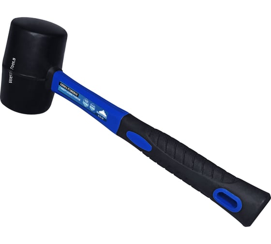 Киянка vertextools 450 г, черная резина, фибергасовая рукоятка  10-50-450