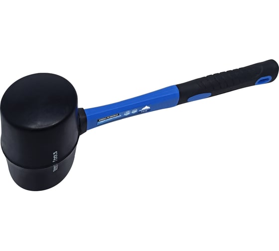 Киянка vertextools 450 г, черная резина, фибергасовая рукоятка  10-50-450