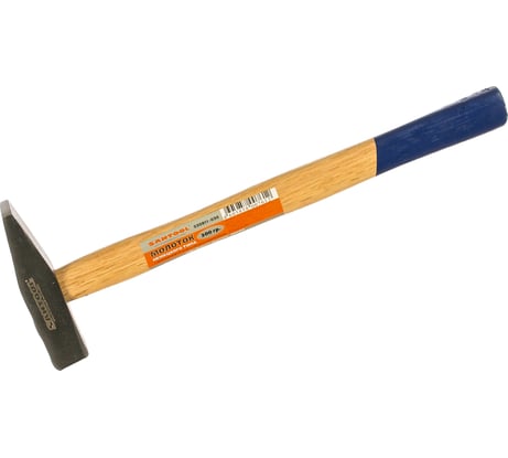 Молоток немецкого типа SANTOOL с квадратным бойком и деревянной ручкой 300 гр 030811-030