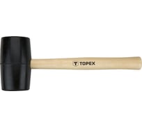 Резиновая киянка TOPEX с деревянной рукояткой 58 мм, 450 г 02A344