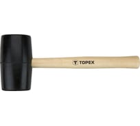 Резиновая киянка TOPEX с деревянной рукояткой 63 мм, 680 г 02A345