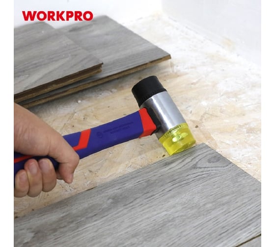 Молоток-киянка WORKPRO двухсторонняя, ПВХ пластик WP241036
