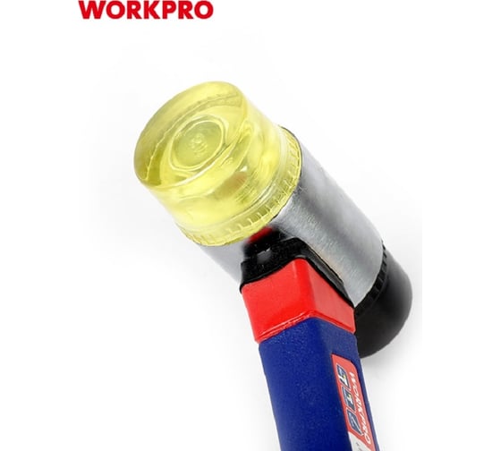 Молоток-киянка WORKPRO двухсторонняя, ПВХ пластик WP241036