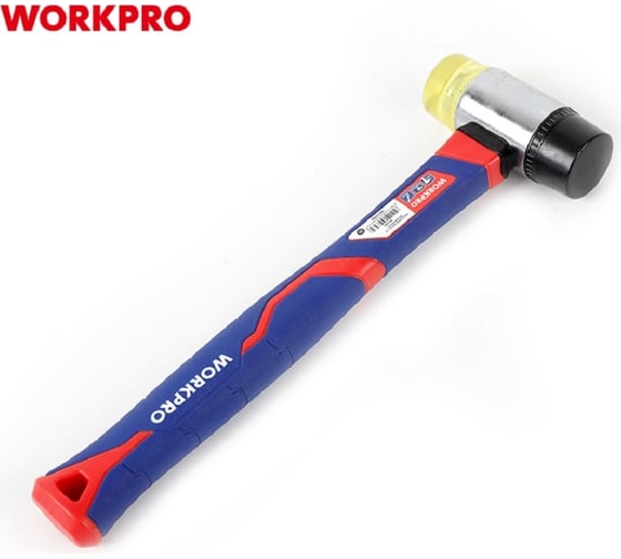 Молоток-киянка WORKPRO двухсторонняя, ПВХ пластик WP241036