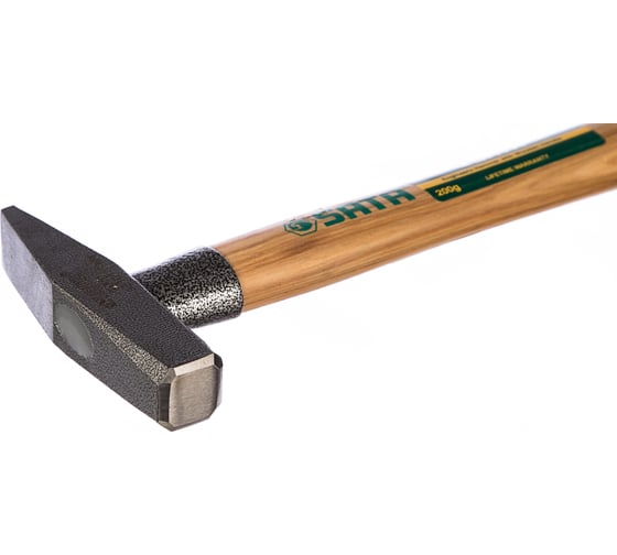 Слесарный молоток с деревянной рукояткой 200гр Sata 92401