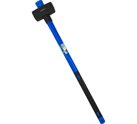 Кувалда vertextools 3000 г, фибергласовая обрезиненная рукоятка 10-12-3000