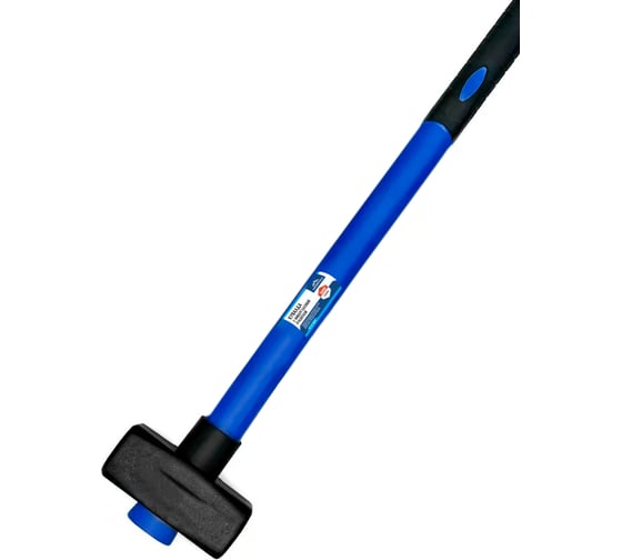 Кувалда vertextools 3000 г, фибергласовая обрезиненная рукоятка 10-12-3000