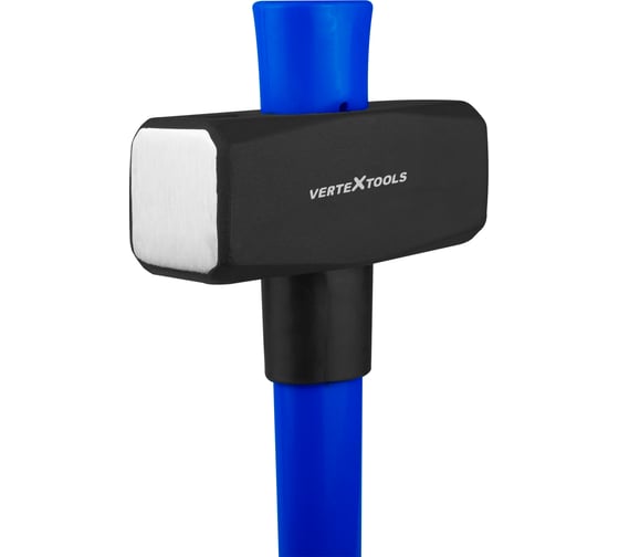 Кувалда vertextools 3000 г, фибергласовая обрезиненная рукоятка 10-12-3000