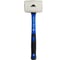 Киянка vertextools 450 г, белая резина, фибергласовая рукоятка 10-45-450 1
