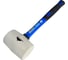 Киянка vertextools 450 г, белая резина, фибергласовая рукоятка 10-45-450 2