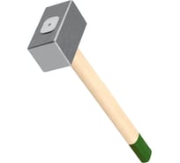 Кувалда Арефино инструмент 6 кг, квадратная, с деревянной ручкой С274АИ