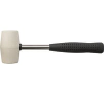 Киянка резиновая белая, металлическая ручка 65 мм КУРС 45329