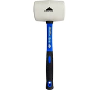 Резиновая киянка vertextools 680 г, белая резина, фибергласовая рукоятка 10-45-680