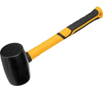 Резиновая киянка Denzel 450 г, черная, фибергласовая рукоятка c TPR покрытием 11144
