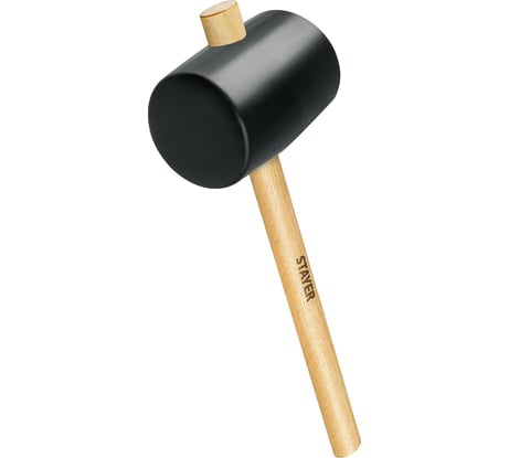 Чёрная резиновая киянка STAYER 1100 г 20505-100