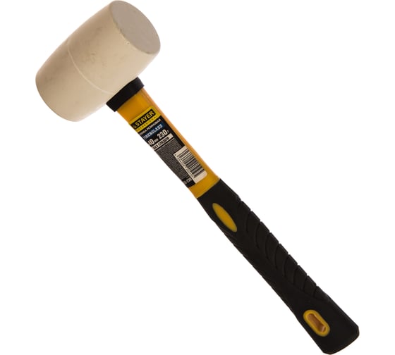 Белая резиновая киянка STAYER 230 г 20533-230