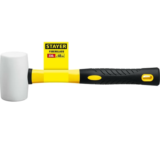 Белая резиновая киянка STAYER 230 г 20533-230