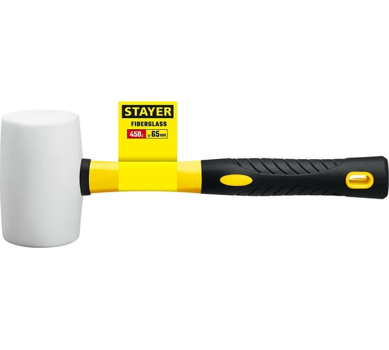 Белая резиновая киянка STAYER 450 г 20533-450
