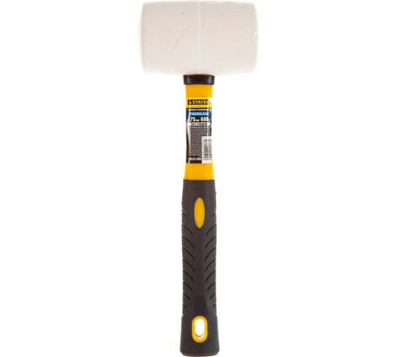 Белая резиновая киянка STAYER 680 г 20533-680