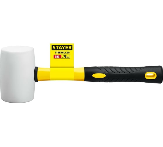 Белая резиновая киянка STAYER 680 г 20533-680