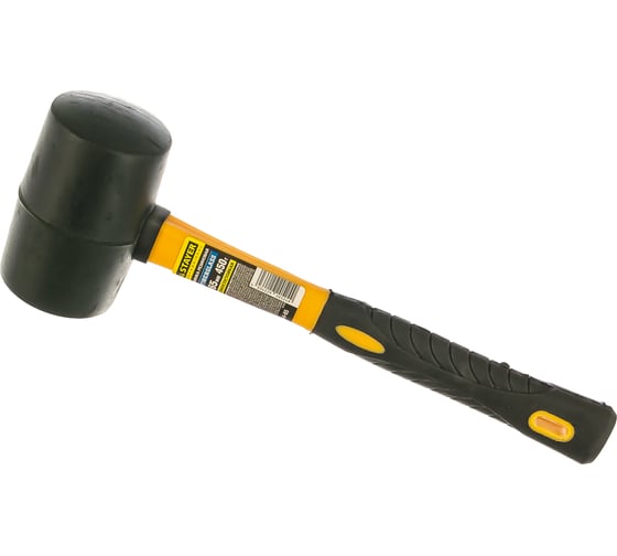 Чёрная резиновая киянка STAYER 450 г 2054-65