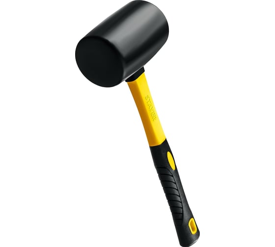 Чёрная резиновая киянка STAYER 450 г 2054-65 1