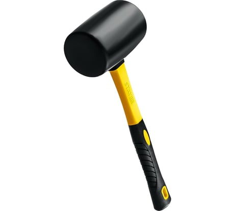 Чёрная резиновая киянка STAYER 680 г 2054-75
