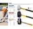 Чёрная резиновая киянка STAYER 680 г 2054-75 3