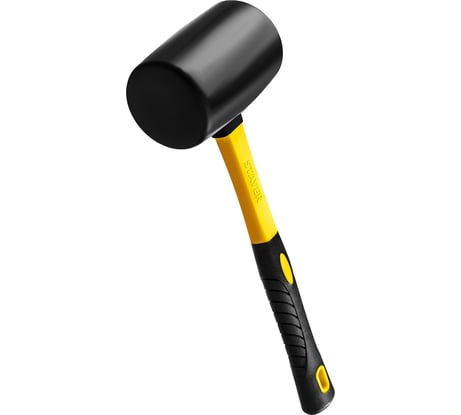 Чёрная резиновая киянка STAYER 900 г 2054-90