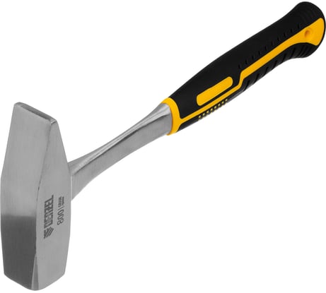 Цельнометаллический слесарный молоток Denzel 800 г, двухкомпонентная рукоятка 10405