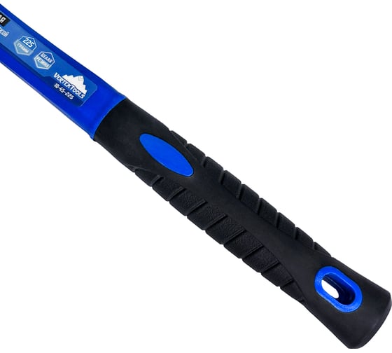 Резиновая киянка vertextools 225 г, белая резина, фибергласовая рукоятка 10-45-225