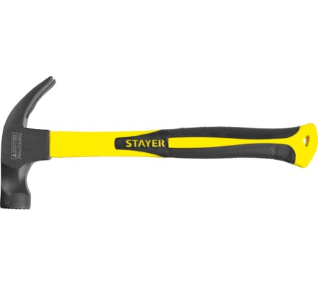 Молоток-гвоздодер с магнитом и фибергласовой рукояткой 450г Stayer PROFESSIONAL 2027-450