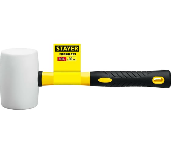Белая резиновая киянка STAYER 900 г 20533-900