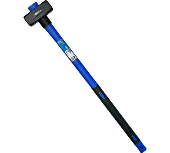 Кувалда vertextools 5000 г, фибергласовая обрезиненная рукоятка 10-12-5000