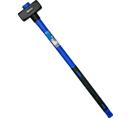 Кувалда vertextools 6000 г, фибергласовая обрезиненная рукоятка 10-12-6000