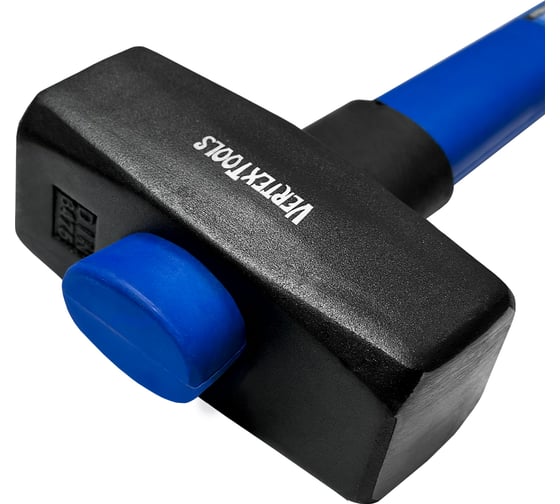 Кувалда vertextools 6000 г, фибергласовая обрезиненная рукоятка 10-12-6000