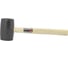 Резиновая киянка с деревянной ручкой Forsage 907 г, Ø70 мм F-1803320(48179) 1