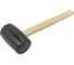 Резиновая киянка с деревянной ручкой Forsage 907 г, Ø70 мм F-1803320(48179) 2