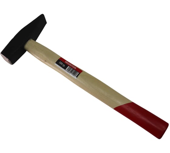 Слесарный молоток TOOLAS с деревянной ручкой, 500 г 00012806