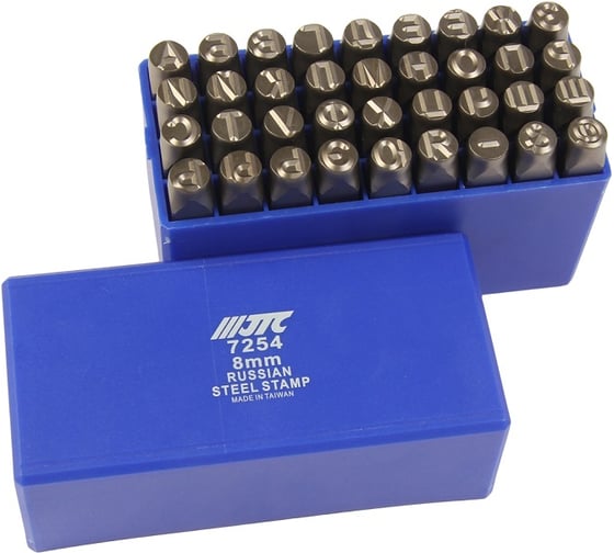 Буквенные клейма кириллица 8мм JTC-JW0915-8 JTC-7254 15761090