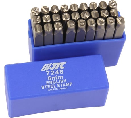 Буквенные клейма латиница 6мм JTC-JW0914-6 JTC-7248