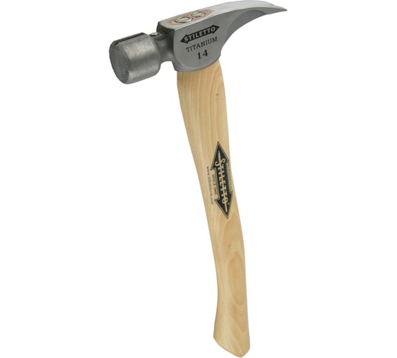 Молоток Ti14MC-H16 титановый с деревянной рукояткой Milwaukee 4932352585 1