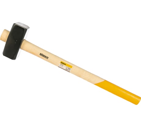 Кованая кувалда с обратной деревянной ручкой 3кг Biber Стандарт 85163 тов-085224