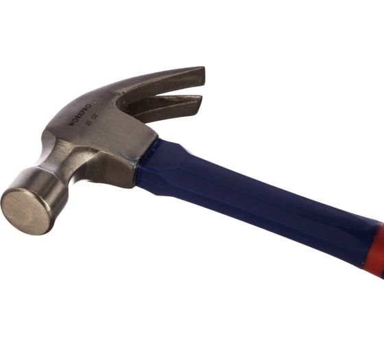 Кованый молоток с функцией гвоздодера 570 г WORKPRO W041039