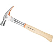 Молоток-гвоздодер Truper MOR-16X 16802 с полированным бойком, деревянная ручка