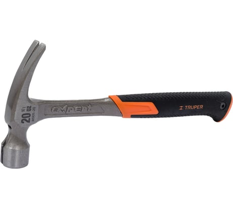 Молоток-гвоздодер Truper MXR-20 16821 с полированным бойком, металлическая ручка