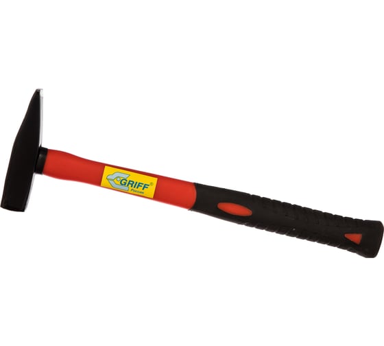 Слесарный молоток GRIFF HL0006 200 г, квадратный боек, с фибергласовой ручкой 015185 1