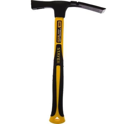 Молоток каменщика с фибергласовой рукояткой STAYER Fiberglass 600 г 20161